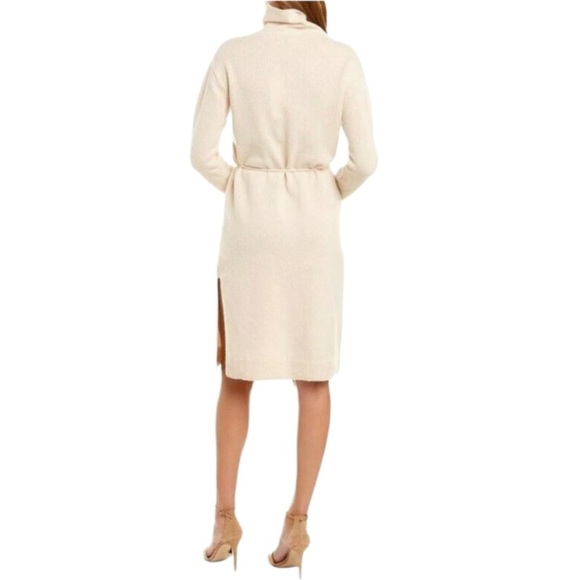 $445 Vince Wool Dress Small Pink Italian Cashmere Washable Side Slit Blush NWT - Picture 8 of 16